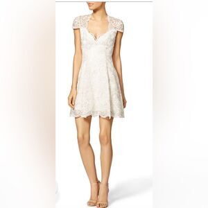 Marchesa Notte Scalloped Empire Dress Size 2
